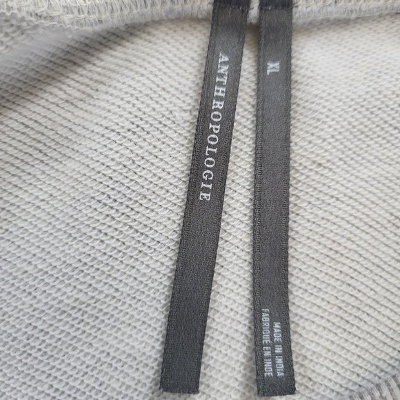 Anthropologie Light Grey Sweatshirt Saddle Up Rope Graphic Crewneck XL - Picture 7 of 10